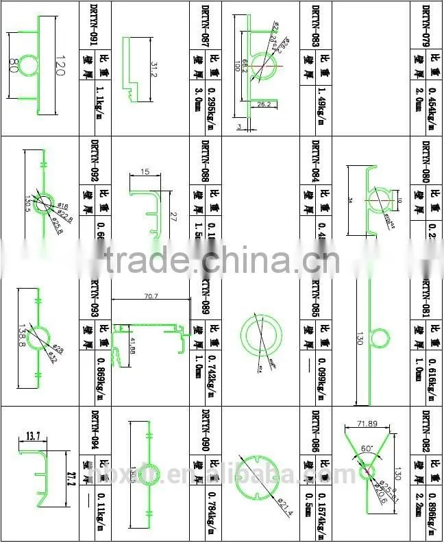 2014 hot order ! anodized aluminium profile for solar frame by drawings and fixed fitting with mill finished aluminium corner