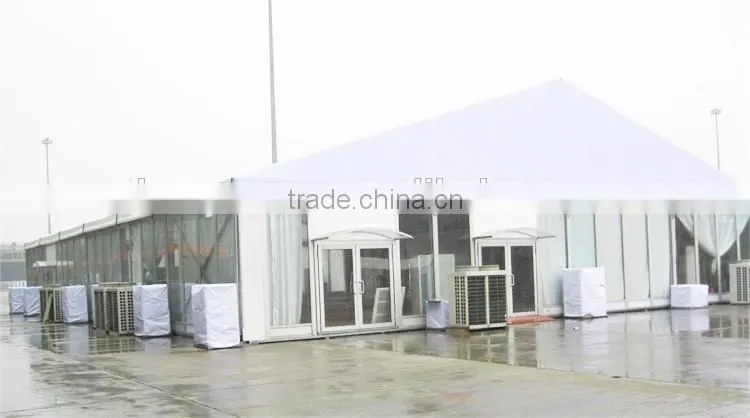 Best quallity multipurpose 20m glass event tent for sale