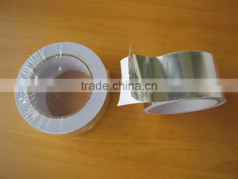 High quality Reinforced Aluminium foil adhesive tape with white release liner