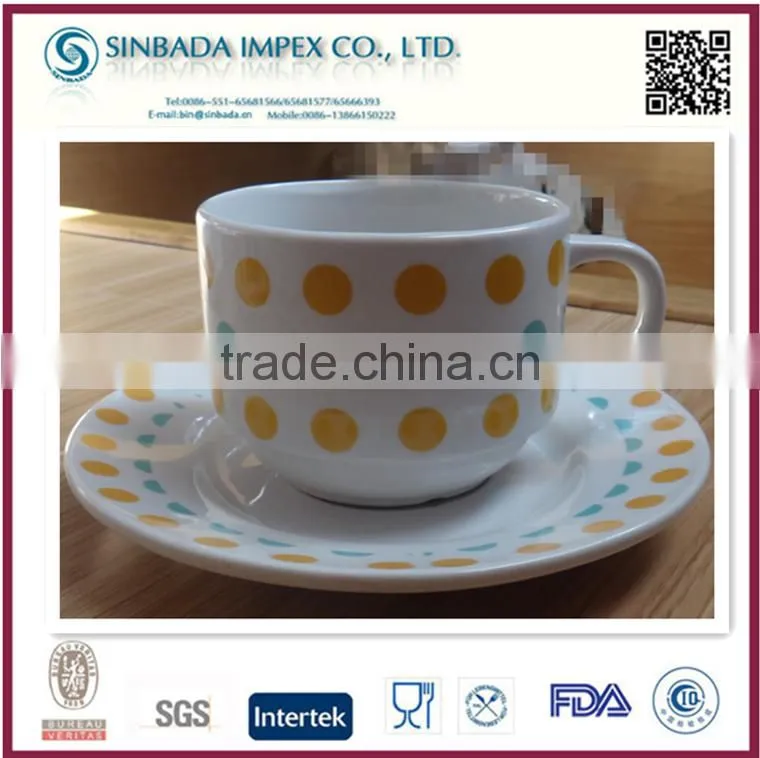 porcelain small coffee cup and saucer set