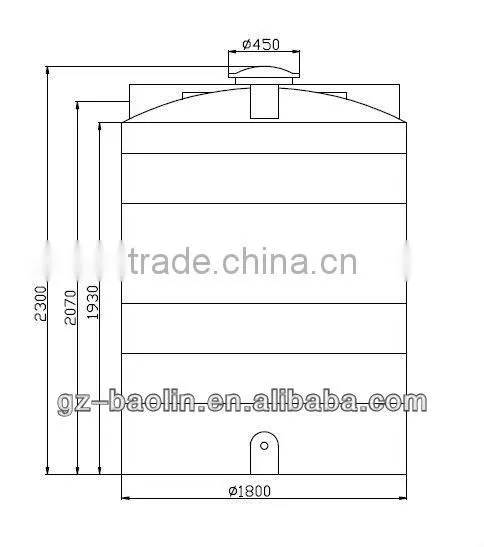 PE water tanks / water storage tanks 5Ton