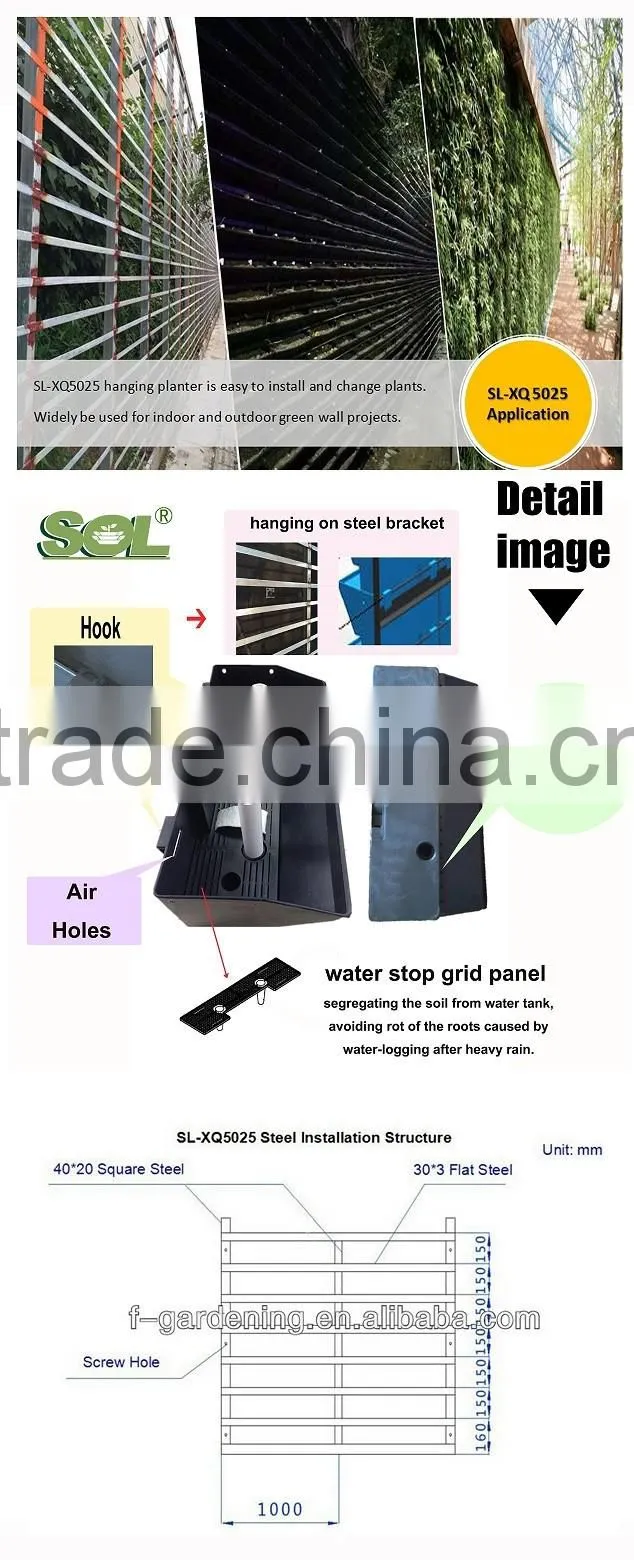 artificial vertical garden indoor hydroponic systems cheap flower pots