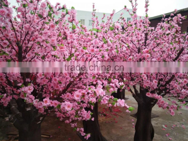 Artificial Peach Blossom Flower Tree for Graden Decoration