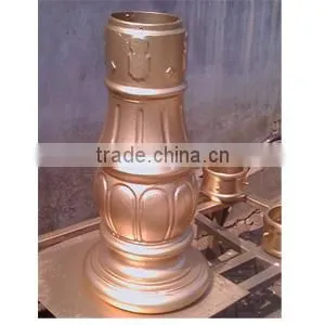 cast iron three heads outdoor antique lamp pole