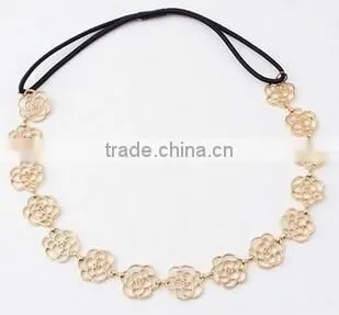 Hot sale Korean rose hair band,Girls wedding hair accessories