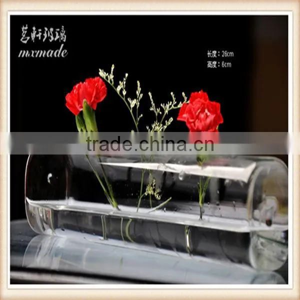 Clear glass vases