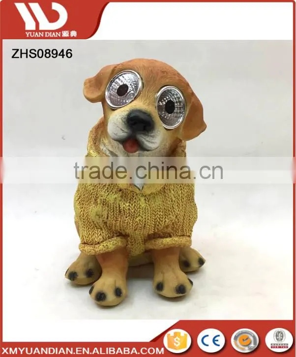 Newly Hallway Lamp Resin Dog Solar Direct Outside Post Light