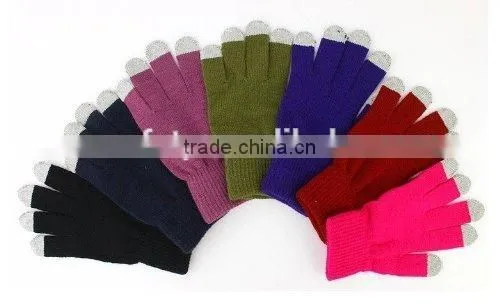 Customized Touch Screen Sensor Gloves for Smart Phone