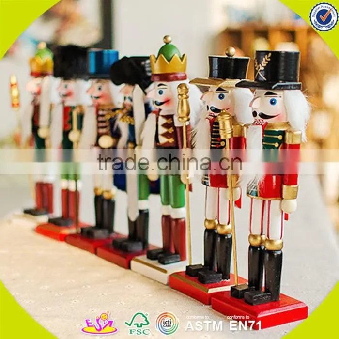 wholesale baby wooden colorful custom nutcracker, popular kids wooden nutcracker, fashion wooden custom nutcracker W02A006
