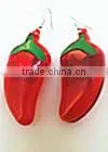 hot chili pepper flahsing led light up earrings
