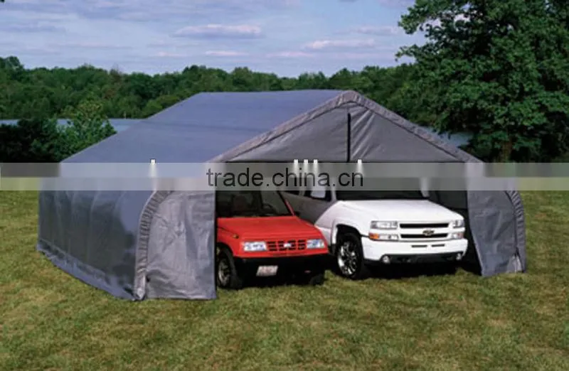 Car Sun Shelter , Instant Car Canopy , Equine Fabric Shelter , 2 car garages