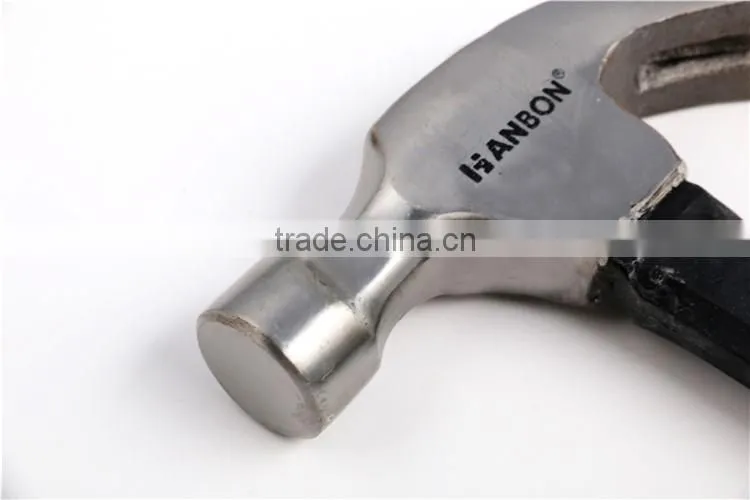 Claw Hammer Nail Hammer with Fiberglass Handle