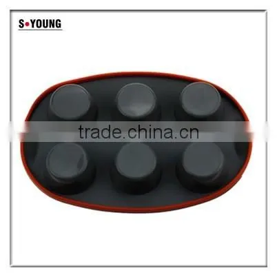10111 6pcs cups Shape Silicone Cake Mold