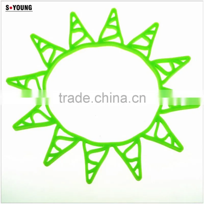 16002 heart shape silicone high temperature heat insulation mat kitchenwares silicone mat flexible silicone heating mat