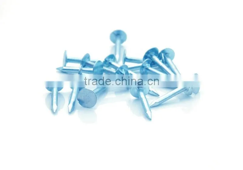 galvanized clout nails with flat head/ clout nail roofing nails