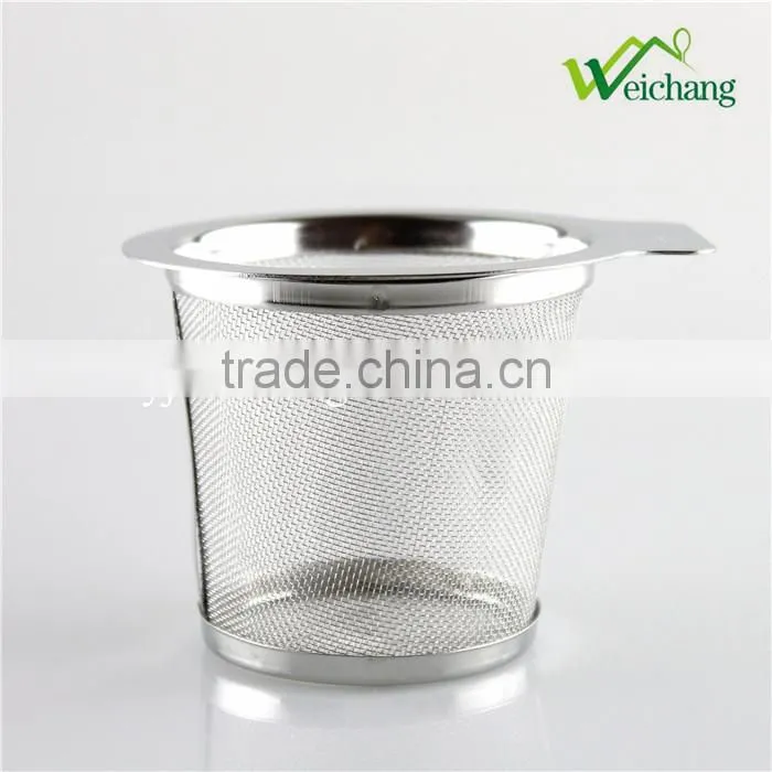 WCA186 Classic style Stainless Steel Mesh Tea Strainer Infuser - Durable and Rust Resistant