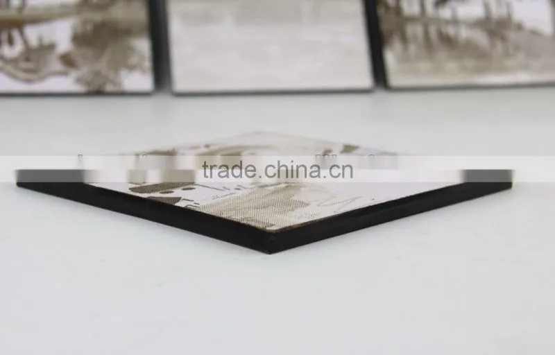 frameless wall hanging painting
