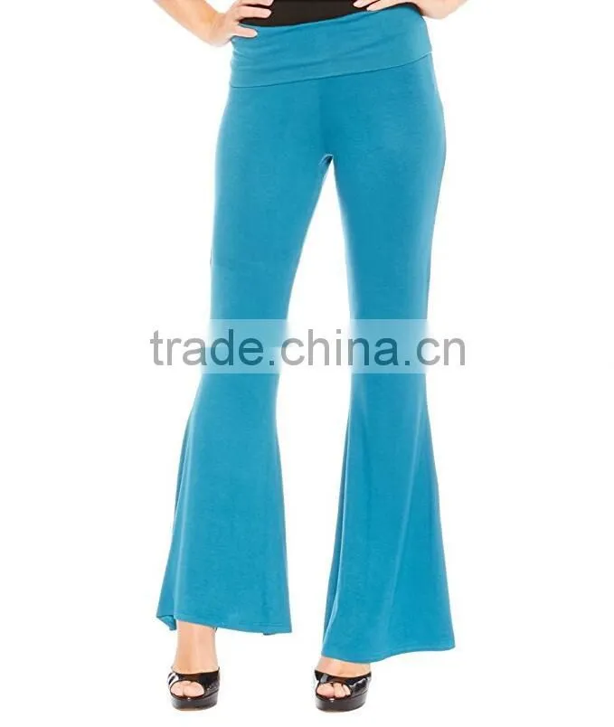 High Fashion Office Trousers High Waist Palazzo Bell Bottom Pants Regular Plus Size Sexy Body Fit Pants Online Shopping