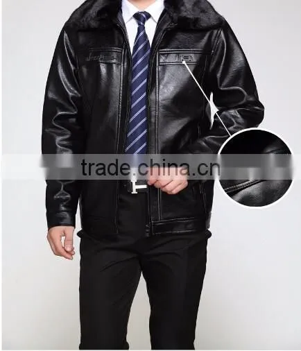 Customized manufactorying middle-aged and elder man father-wear fur coats jackets with fur