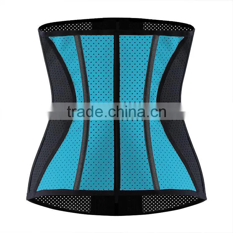 Shuoyang Top selling High quality factory wholesale Private Label accept Strong 3 Hooks Mesh breathable latex waist trainer
