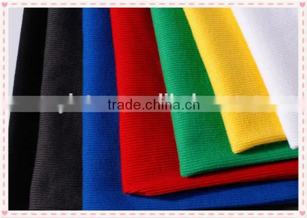 rib knit fabric,cotton spandex 2x 2 rib knitted fabric