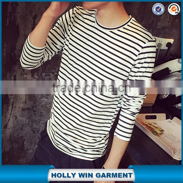 Men's stripe dri fit tshirt wholesale China