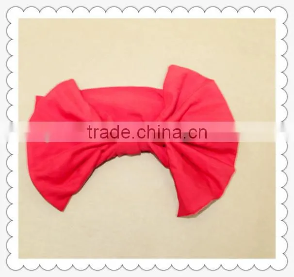Queengirls Baby Elastic Cotton Headbands with Big Bows