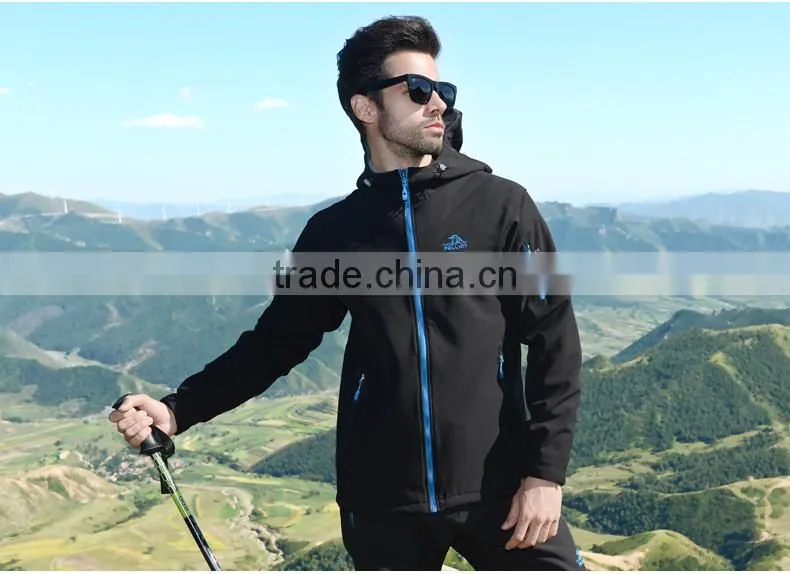 Wholesale custom windproof men outdoor softshell jacket