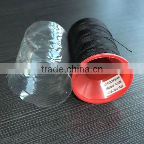 500d/3 raw white high tenacity polyester thread