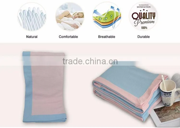 Custom Logo Design Bamboo Blanket For Baby Protective