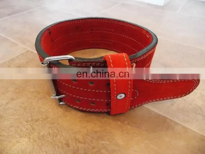 13mm Red Double Prong Beltfor Fitness