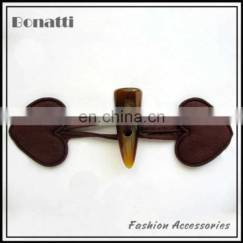 high quality leather toggle button for coat