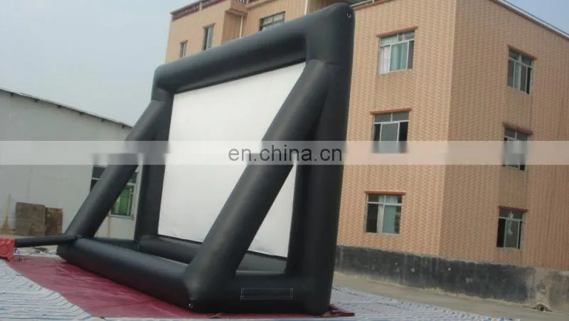 Cinema inflatable screen custom advertising inflatable movie rear projection tv screen for sale