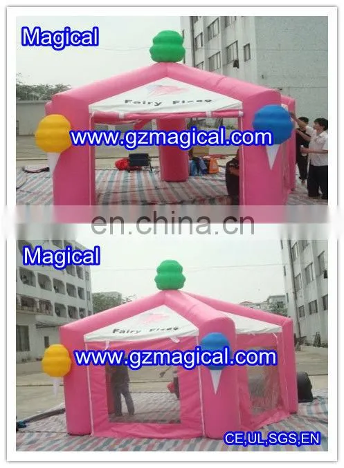 Inflatable pagoda marquee tent