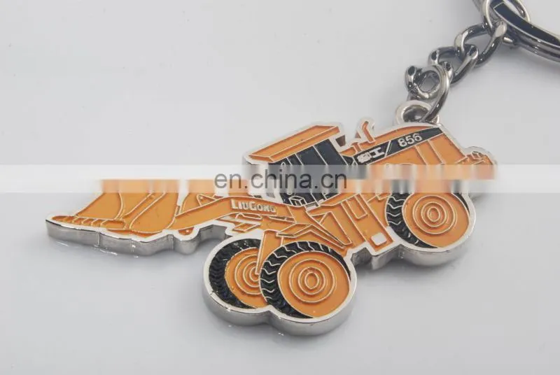Customized Metal Eiffel Tower Sticker Keychain with Epoxy