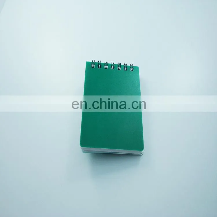 Plastic customized pocket notebook with pen