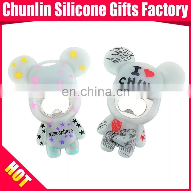 customize cute mickey bottle opener / fridge magnet bottle opener