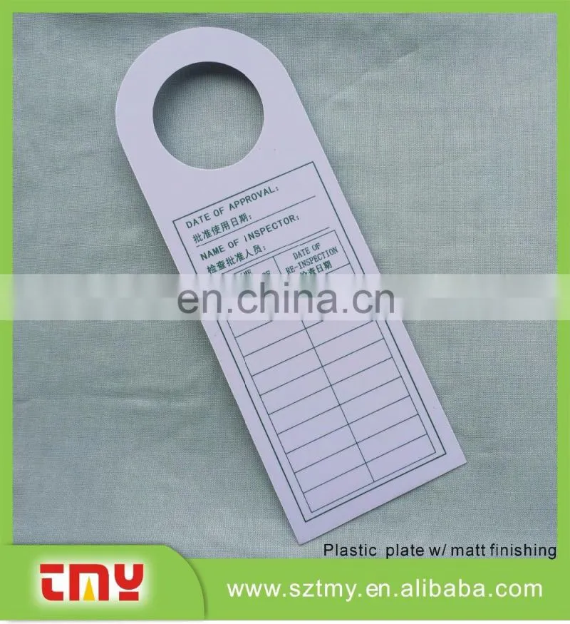 Soft PVC door hanger, door Warning signs