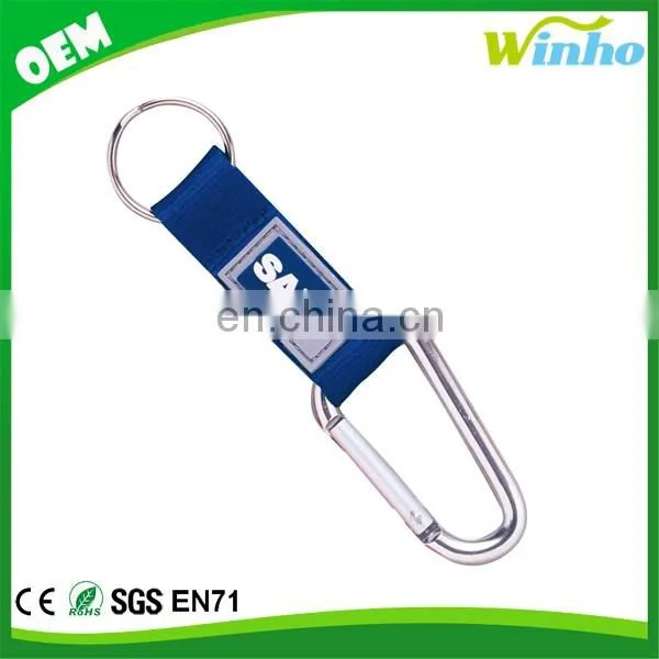 Winho Key Tag Carabiner with Strap and PVC Patch