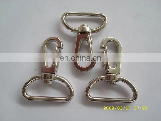 Factory price metal carabiner hook/ sprink snap hook carabiner