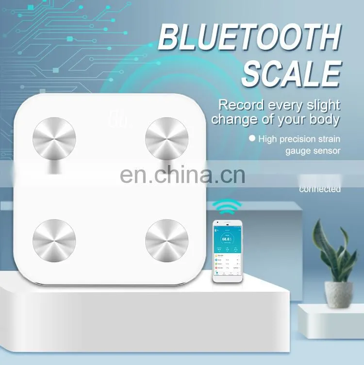 Wholesale 180Kg LED Display Digital Electronic Bathroom Blue tTooth Scale For Hotel