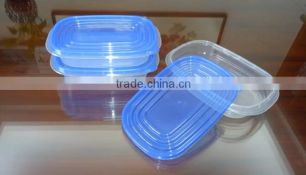 Good selling 3 pcs set plastic food storage container 1000ml