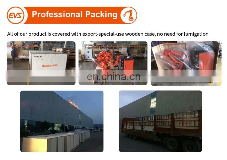 Robot welding parts for mining machinery