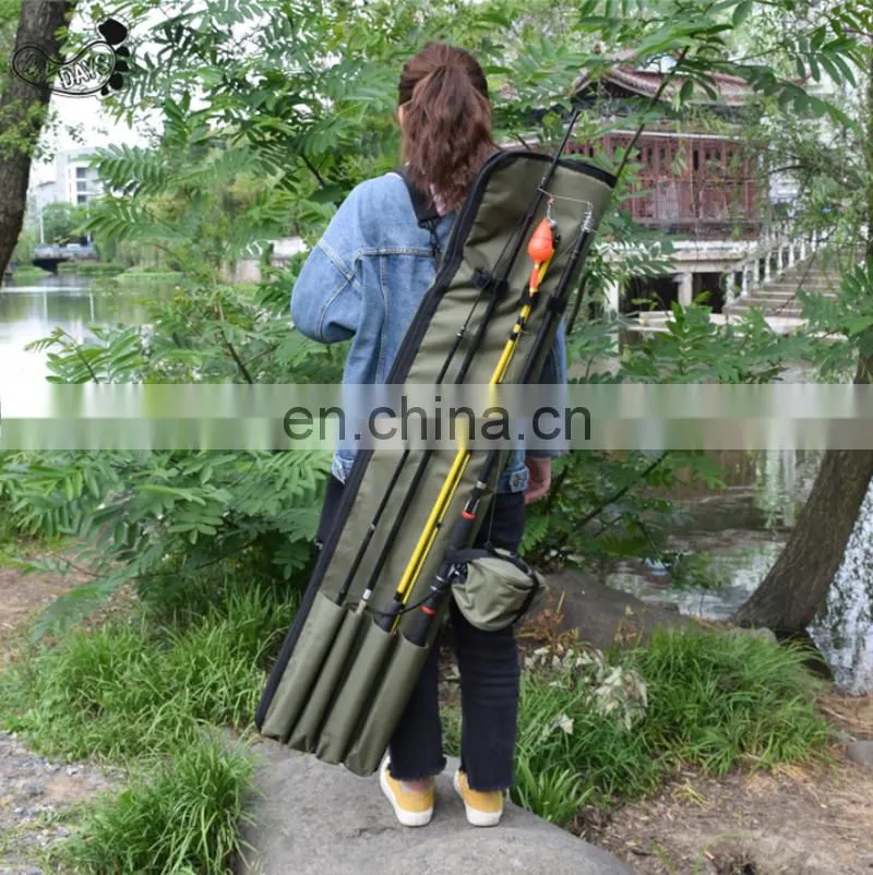 Outdoor fishing gear sea rod bag large capacity Folding European Style fishing rod storage bag