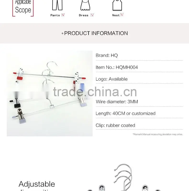 metal hanger with clip metal hanger clip pants clothes metal hanger
