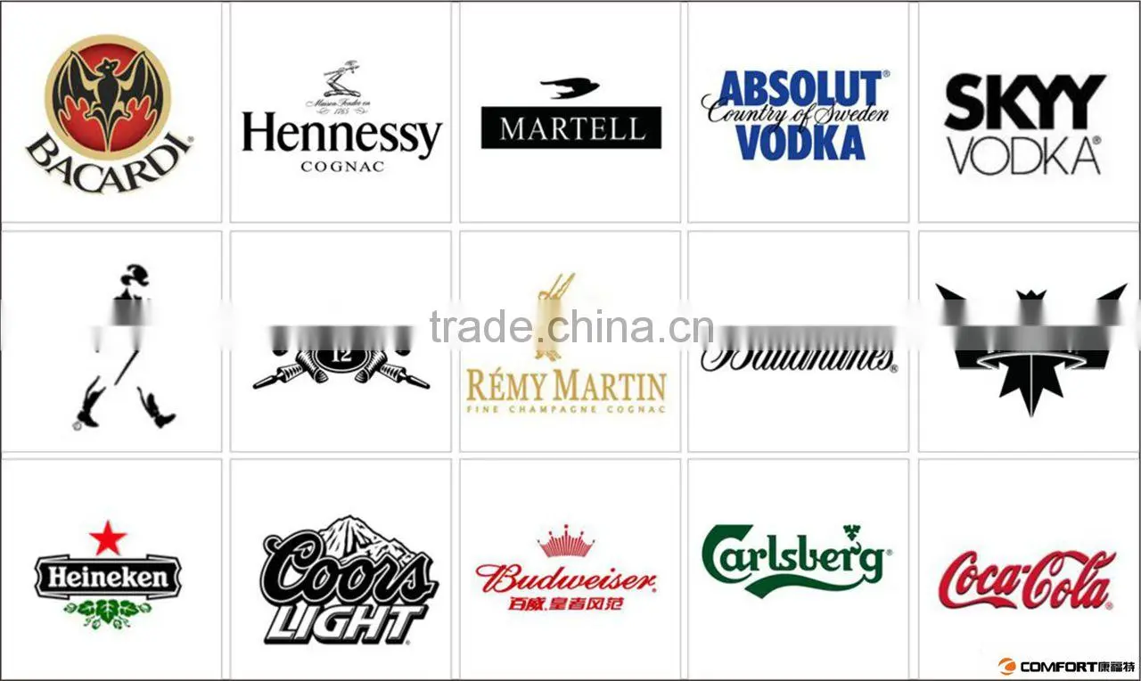 luxury oval metal bucket for party