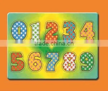 2015 Wholesale Number Toys , Educational Wooden Numbers Puzzle For Little Kids