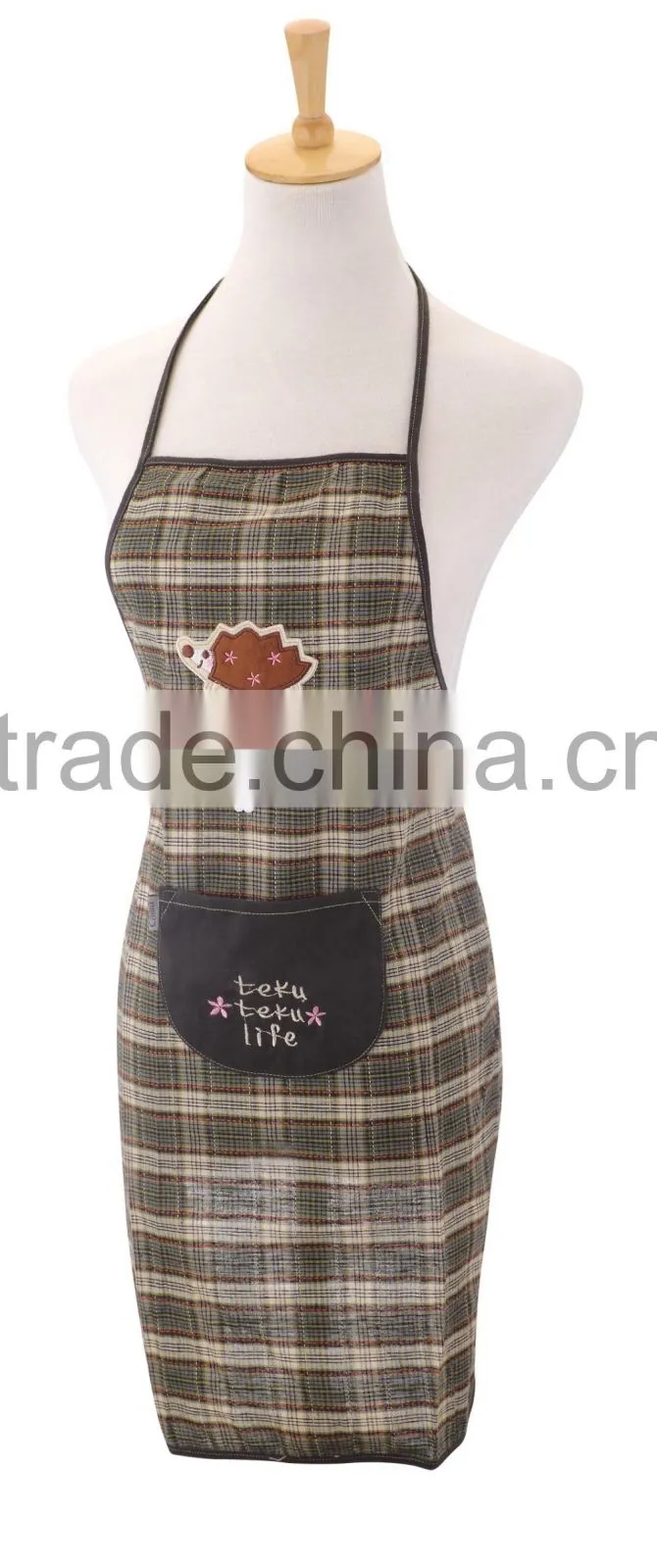 2016 Hot Selling manufacturer custom cotton apron kitchen apron