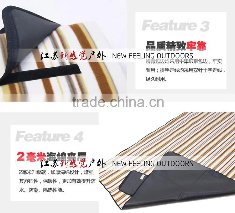 Polyester Fleece Custom Foldable Picnic Blanket