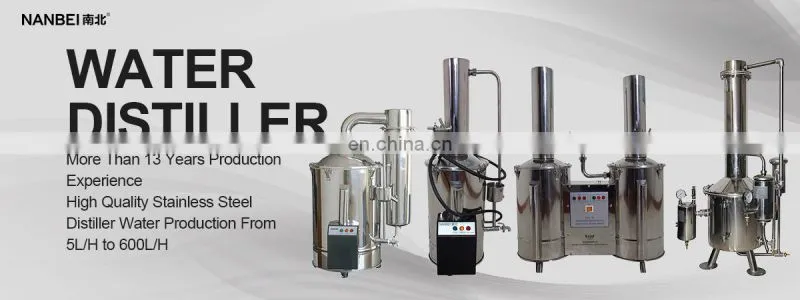 Lab stainless steel water distillation system industrial water distiller machine